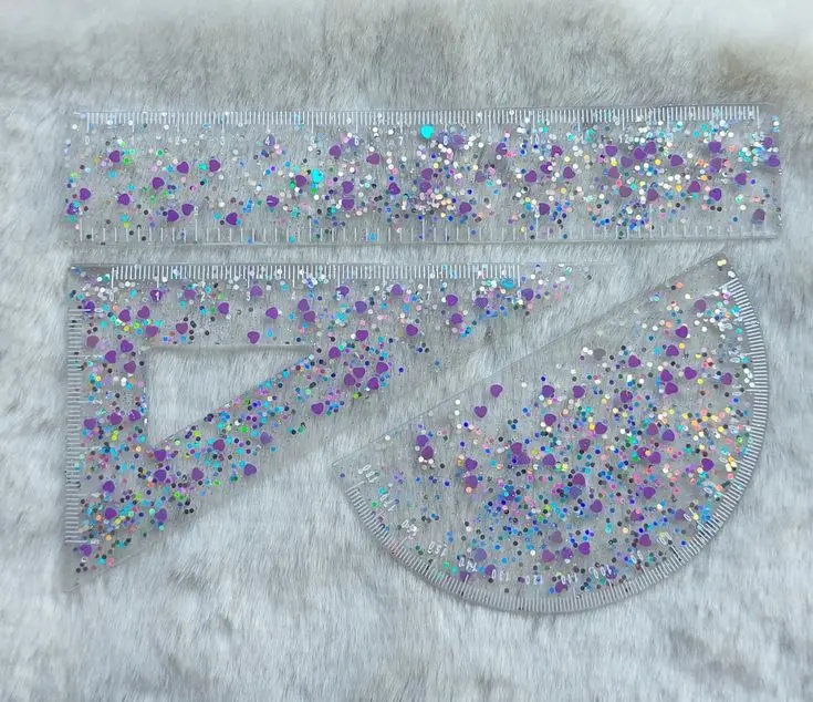 Custom resin rulers
