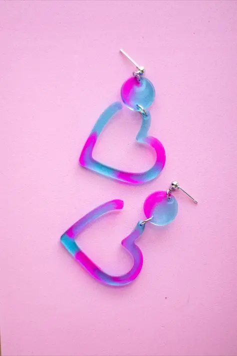 Epoxy resin earings