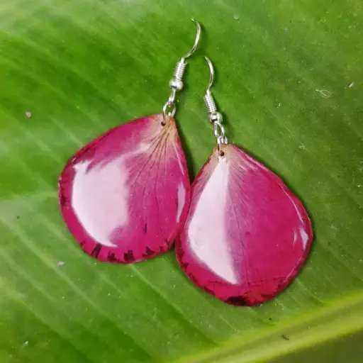 Pink ear ring