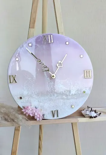 Epoxy resin clock