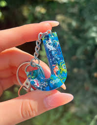 Epoxy Resin Sea Keychain